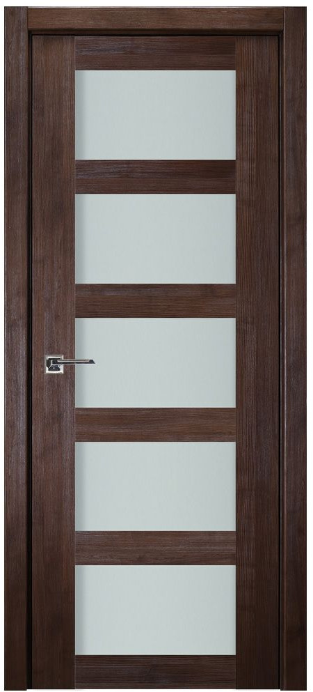 Nova Italia Vetro 5 Lite Prestige Brown Laminate Interior Door