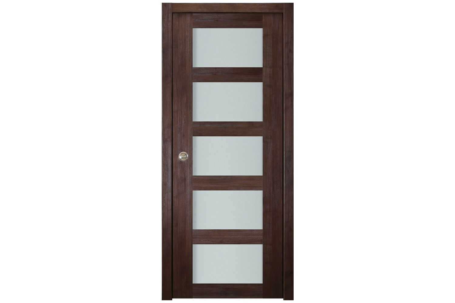 Nova Italia Vetro 5 Lite Prestige Brown Laminate Interior Door