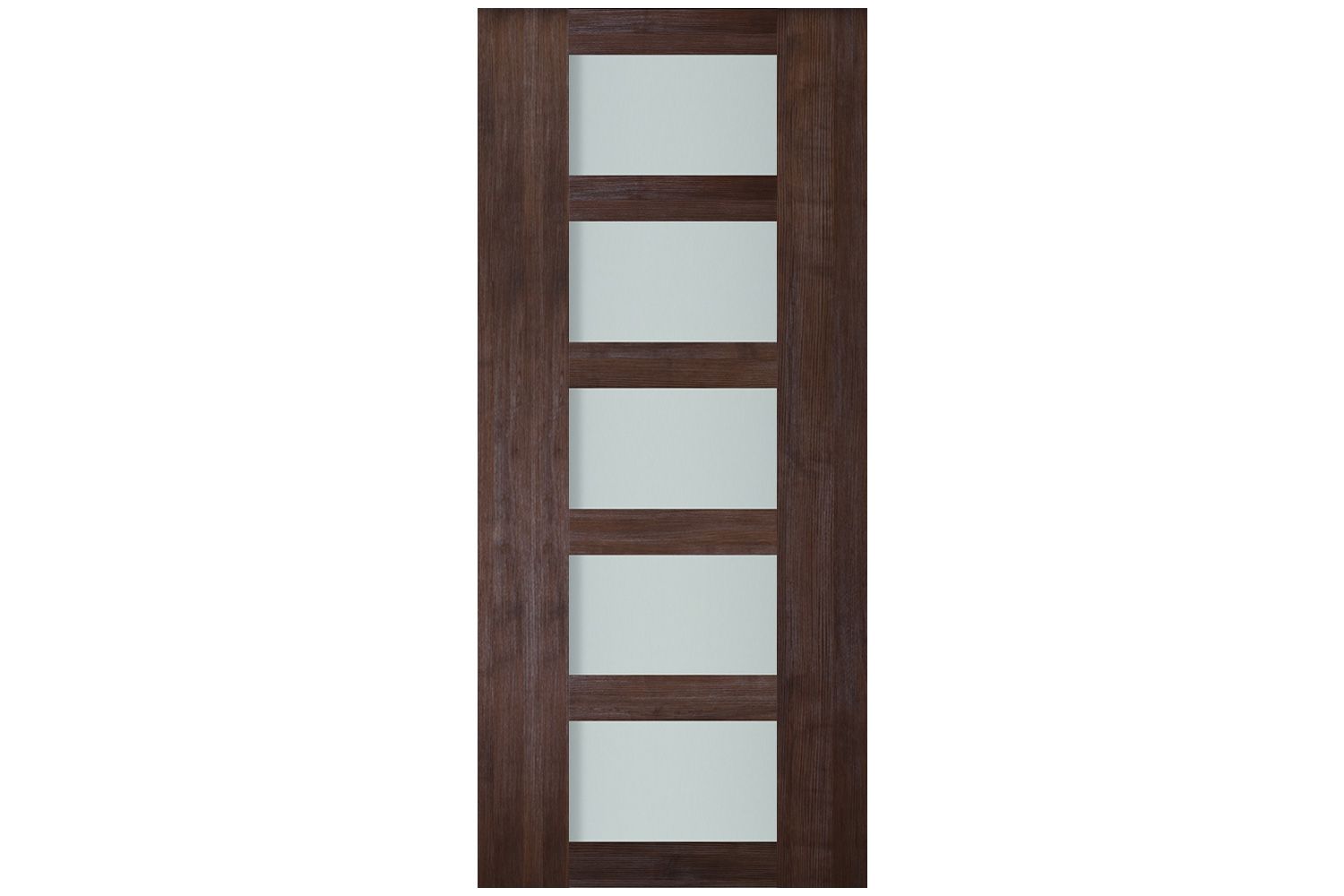 Nova Italia Vetro 5 Lite Prestige Brown Laminate Interior Door