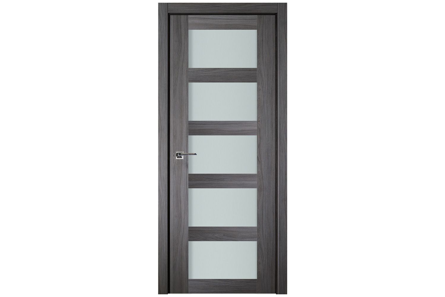 Nova Italia Vetro 5 Lite Swiss Elm Laminate Interior Door