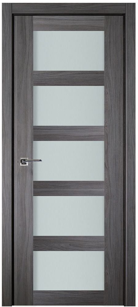 Nova Italia Vetro 5 Lite Swiss Elm Laminate Interior Door