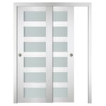 Nova Italia Vetro 6 Lite Alaskan White Laminate Interior Door