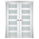 Nova Italia Vetro 6 Lite Alaskan White Laminate Interior Door