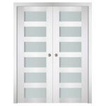 Nova Italia Vetro 6 Lite Alaskan White Laminate Interior Door