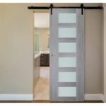 Nova Italia Vetro 6 Lite Light Grey Laminate Interior Door