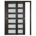 Nova Italia Vetro 6 Lite Premium Wenge Laminate Interior Door