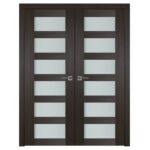 Nova Italia Vetro 6 Lite Premium Wenge Laminate Interior Door