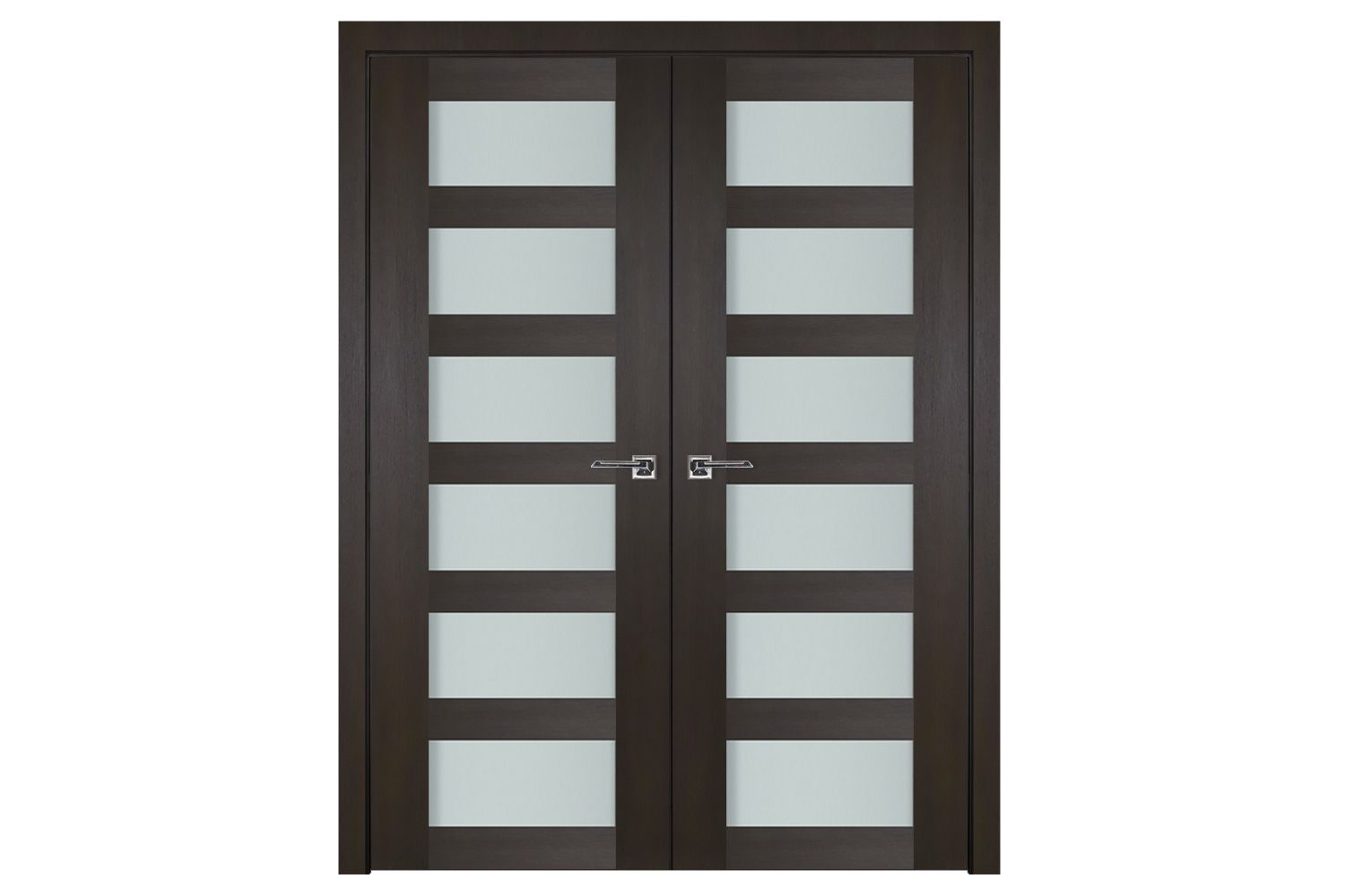 Nova Italia Vetro 6 Lite Premium Wenge Laminate Interior Door