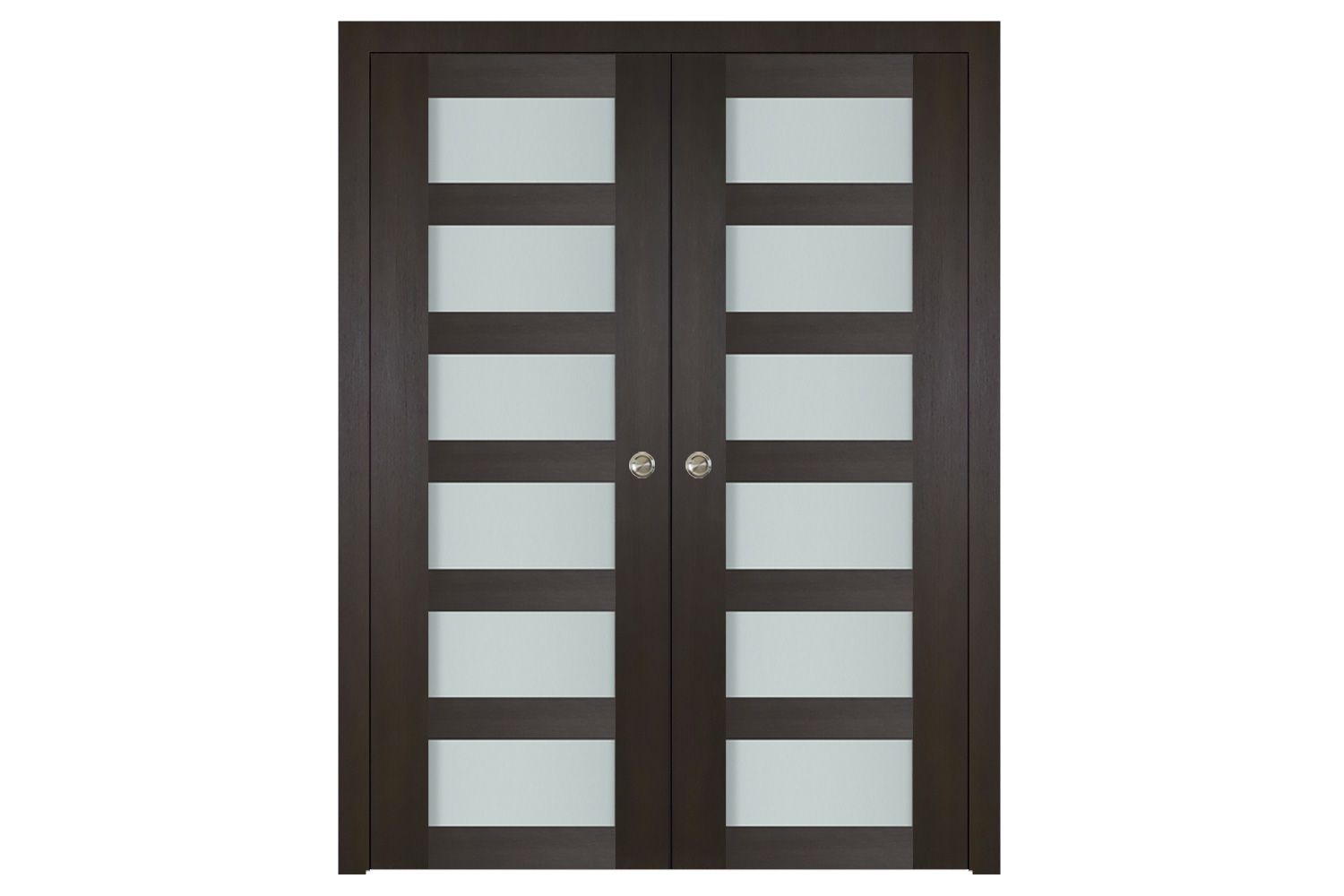 Nova Italia Vetro 6 Lite Premium Wenge Laminate Interior Door