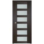 Nova Italia Vetro 6 Lite Premium Wenge Laminate Interior Door