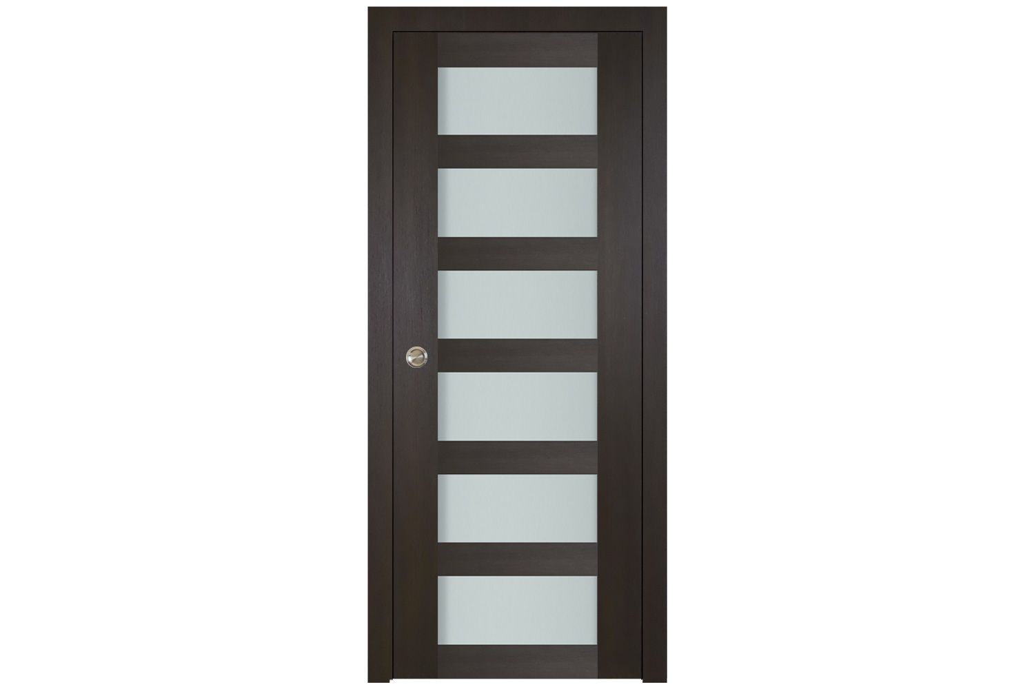 Nova Italia Vetro 6 Lite Premium Wenge Laminate Interior Door