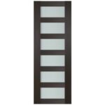 Nova Italia Vetro 6 Lite Premium Wenge Laminate Interior Door