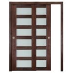 Nova Italia Vetro 6 Lite Prestige Brown Laminate Interior Door