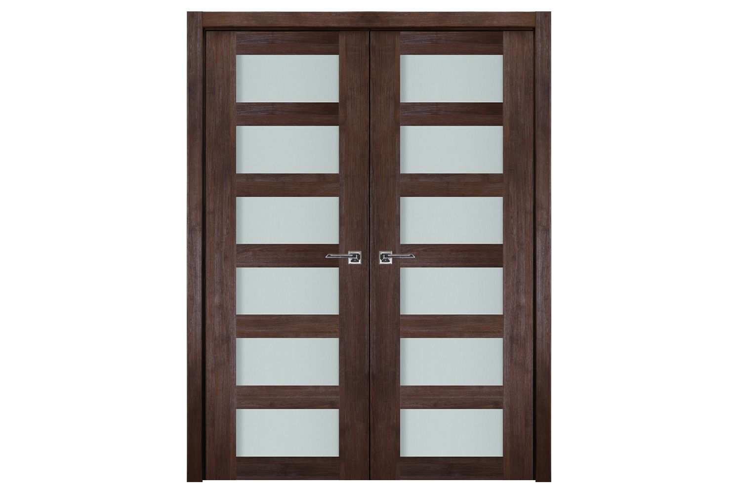 Nova Italia Vetro 6 Lite Prestige Brown Laminate Interior Door