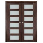 Nova Italia Vetro 6 Lite Prestige Brown Laminate Interior Door