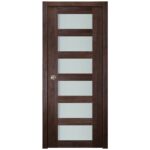 Nova Italia Vetro 6 Lite Prestige Brown Laminate Interior Door