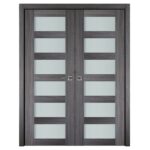 Nova Italia Vetro 6 Lite Swiss Elm Laminate Interior Door