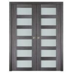 Nova Italia Vetro 6 Lite Swiss Elm Laminate Interior Door