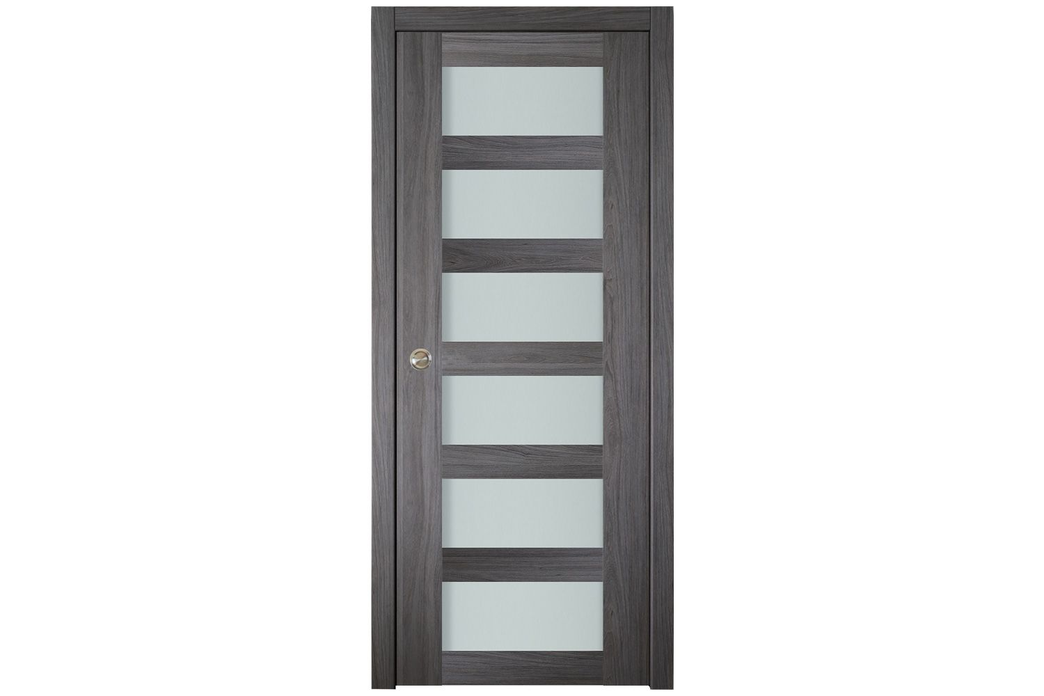 Nova Italia Vetro 6 Lite Swiss Elm Laminate Interior Door