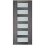 Nova Italia Vetro 6 Lite Swiss Elm Laminate Interior Door