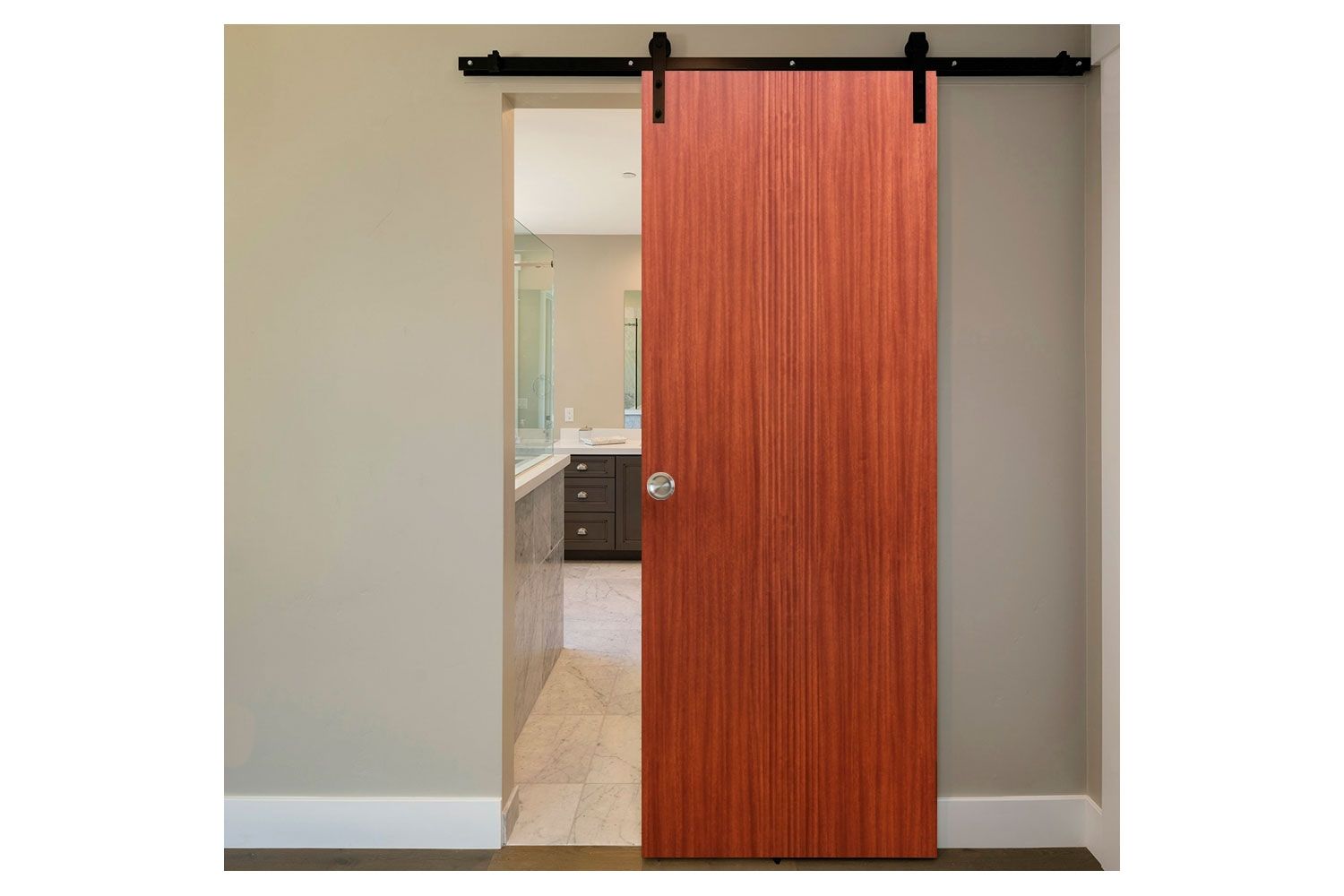 Nova M34 Sapele Laminated Modern Interior Door