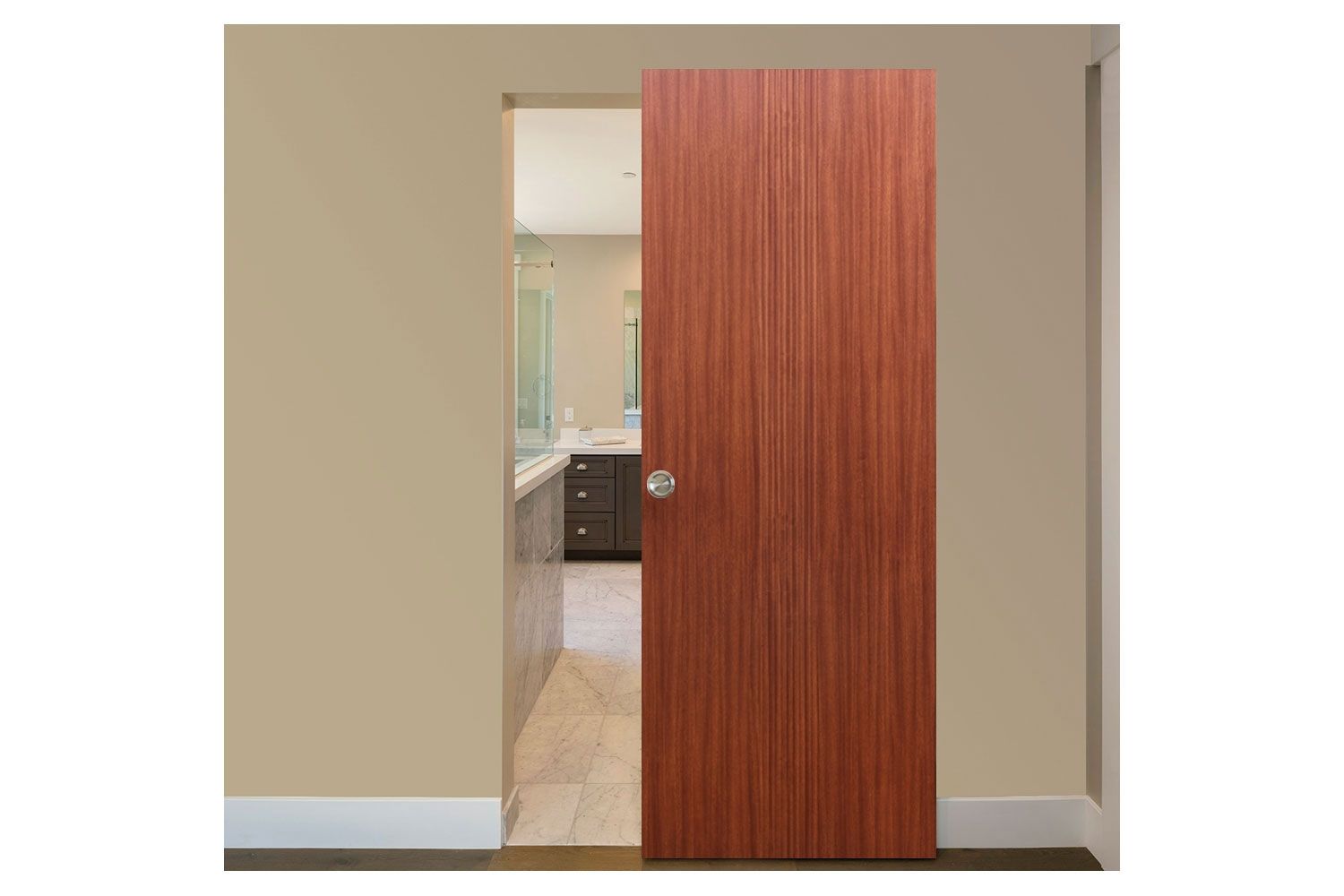 Nova M34 Sapele Laminated Modern Interior Door