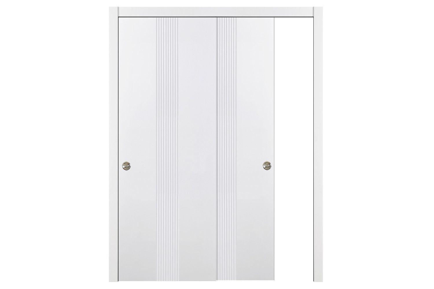 Nova M34 Soft White Laminated Modern Interior Door