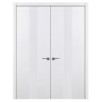 Nova M34 Soft White Laminated Modern Interior Door