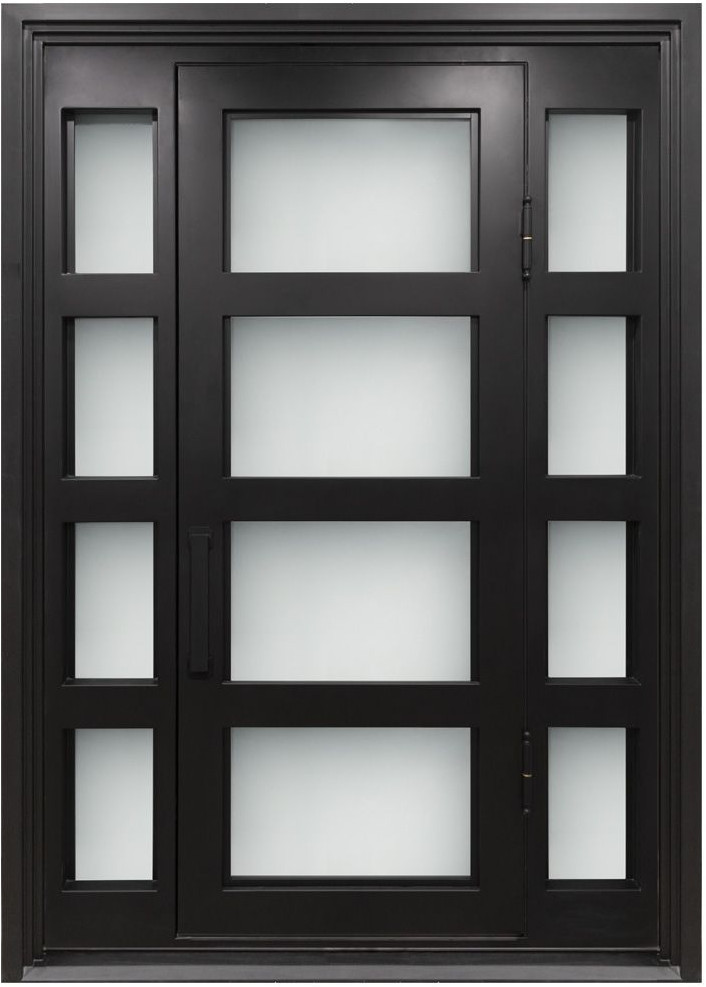 Nova Royal Series Wrought Iron Custom Exterior Door Style 051