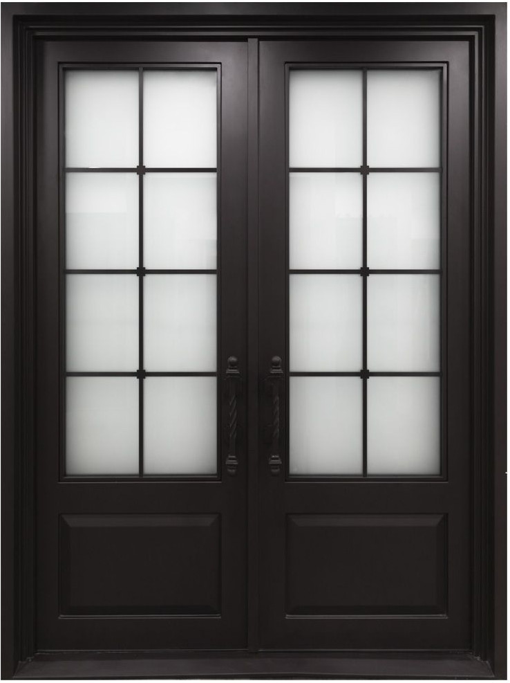 Nova Royal Series Wrought Iron Custom Exterior Door Style 052