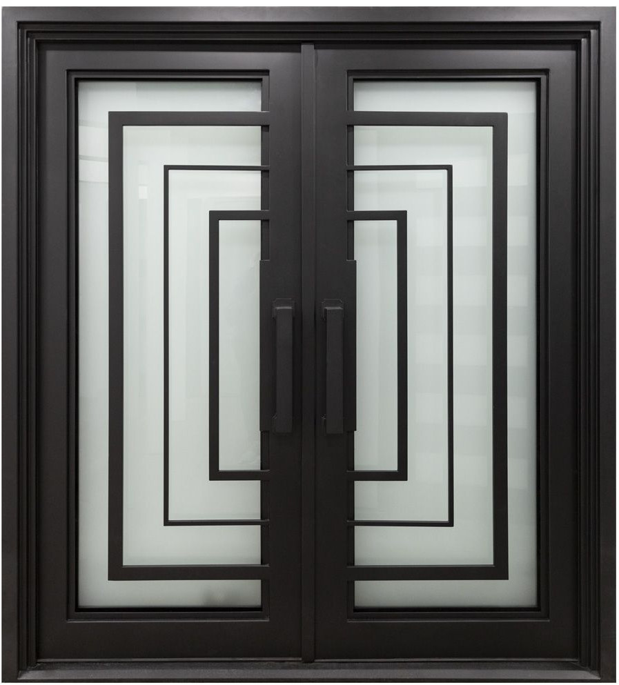 Nova Royal Series Wrought Iron Custom Exterior Door Style 054