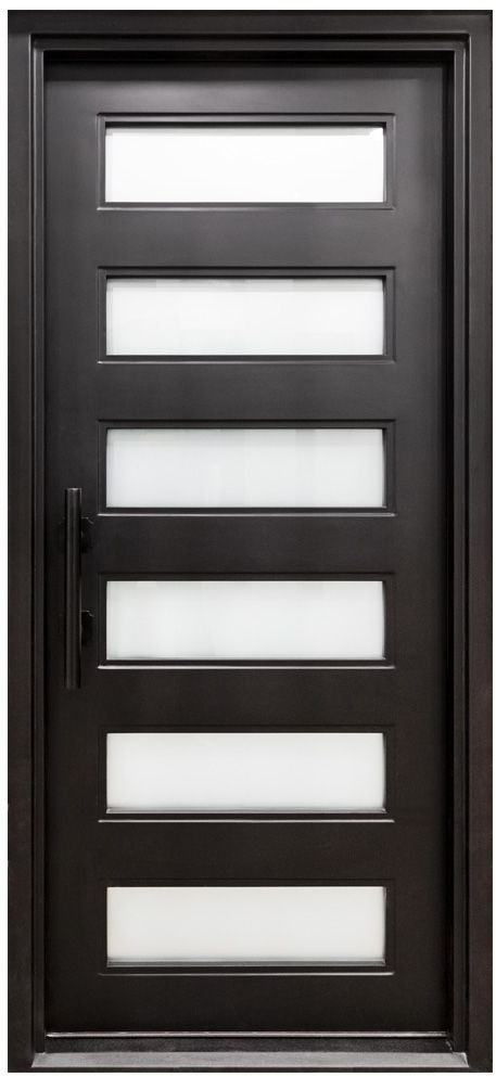 Nova Royal Series Wrought Iron Custom Exterior Door Style 055