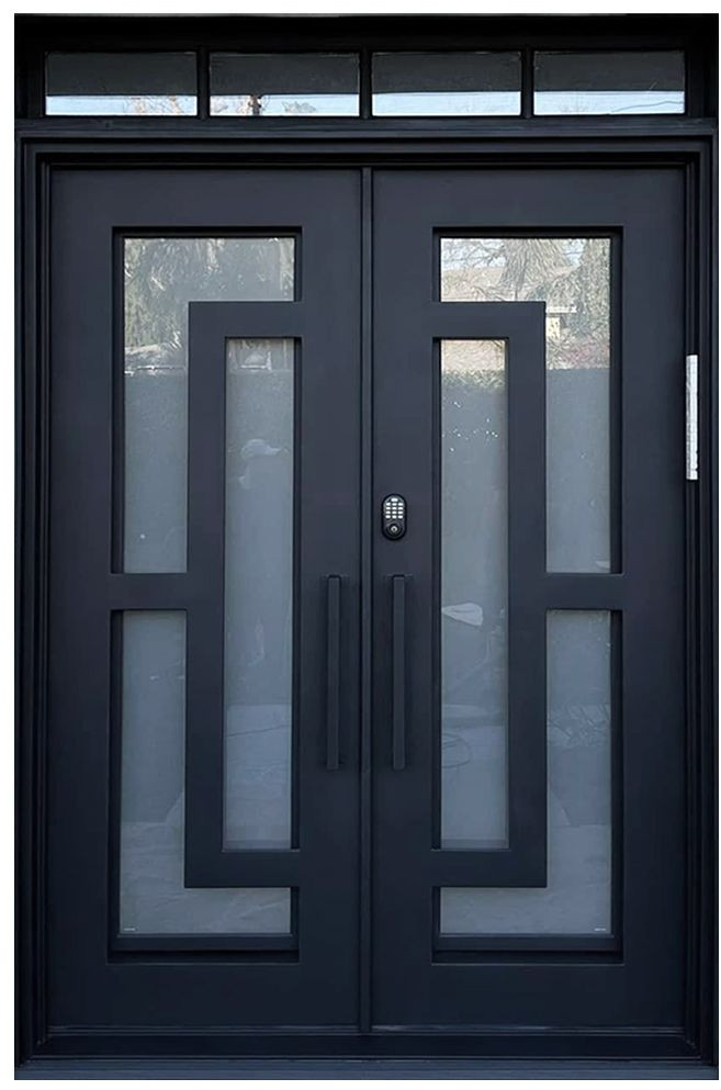 Nova Royal Series Wrought Iron Custom Exterior Door Style 062