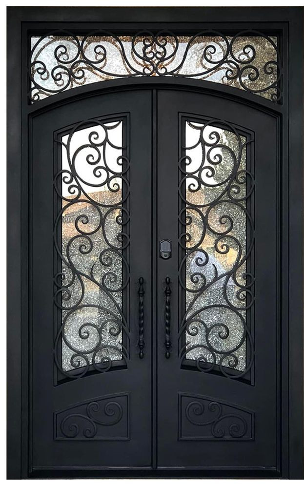 Nova Royal Series Wrought Iron Custom Exterior Door Style 063