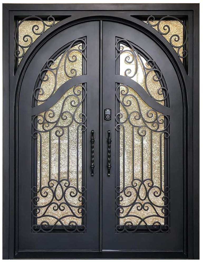 Nova Royal Series Wrought Iron Custom Exterior Door Style 072