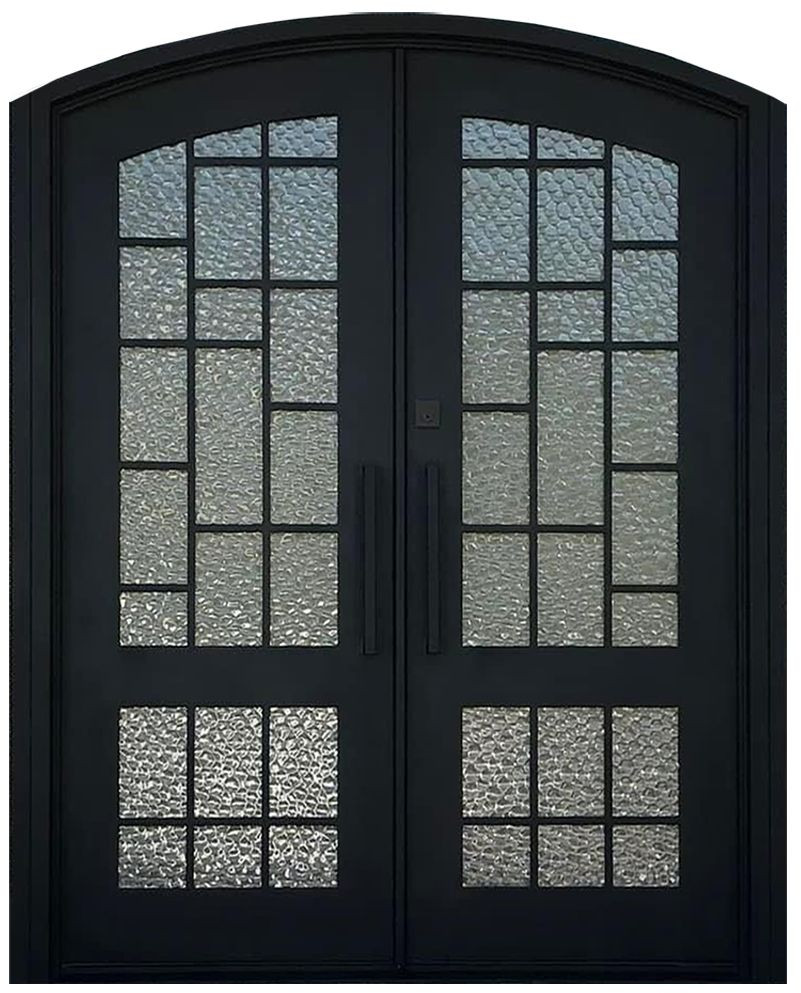 Nova Royal Series Wrought Iron Custom Exterior Door Style 075