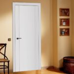 Nova Stile 001 Soft White Laminated Modern Interior Door