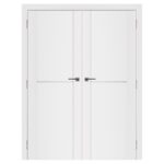 Nova Stile 002 Soft White Laminated Modern Interior Door