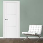 Nova Stile 004 Soft White Laminated Modern Interior Door