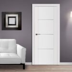 Nova Stile 006 Soft White Laminated Modern Interior Door