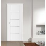 Nova Stile 007 Soft White Laminated Modern Interior Door