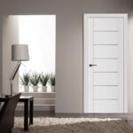 Nova Stile 009 Soft White Laminated Modern Interior Door