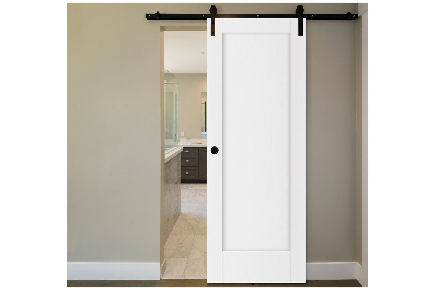 Nova Stile 059 Soft White Laminated Modern Interior Door