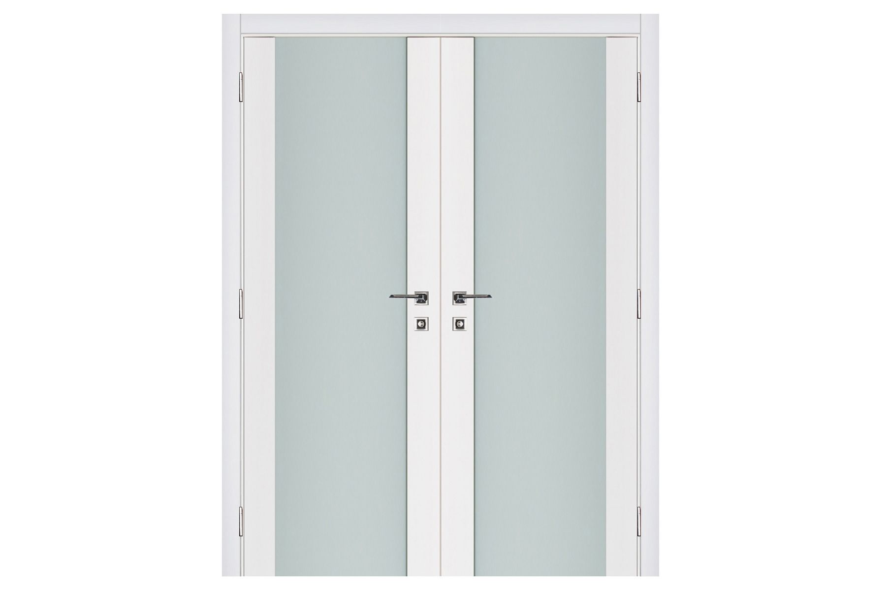 Nova Triplex 001 Soft White Laminated Modern Interior Door