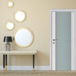 Nova Triplex 002 Soft White Laminated Modern Interior Door