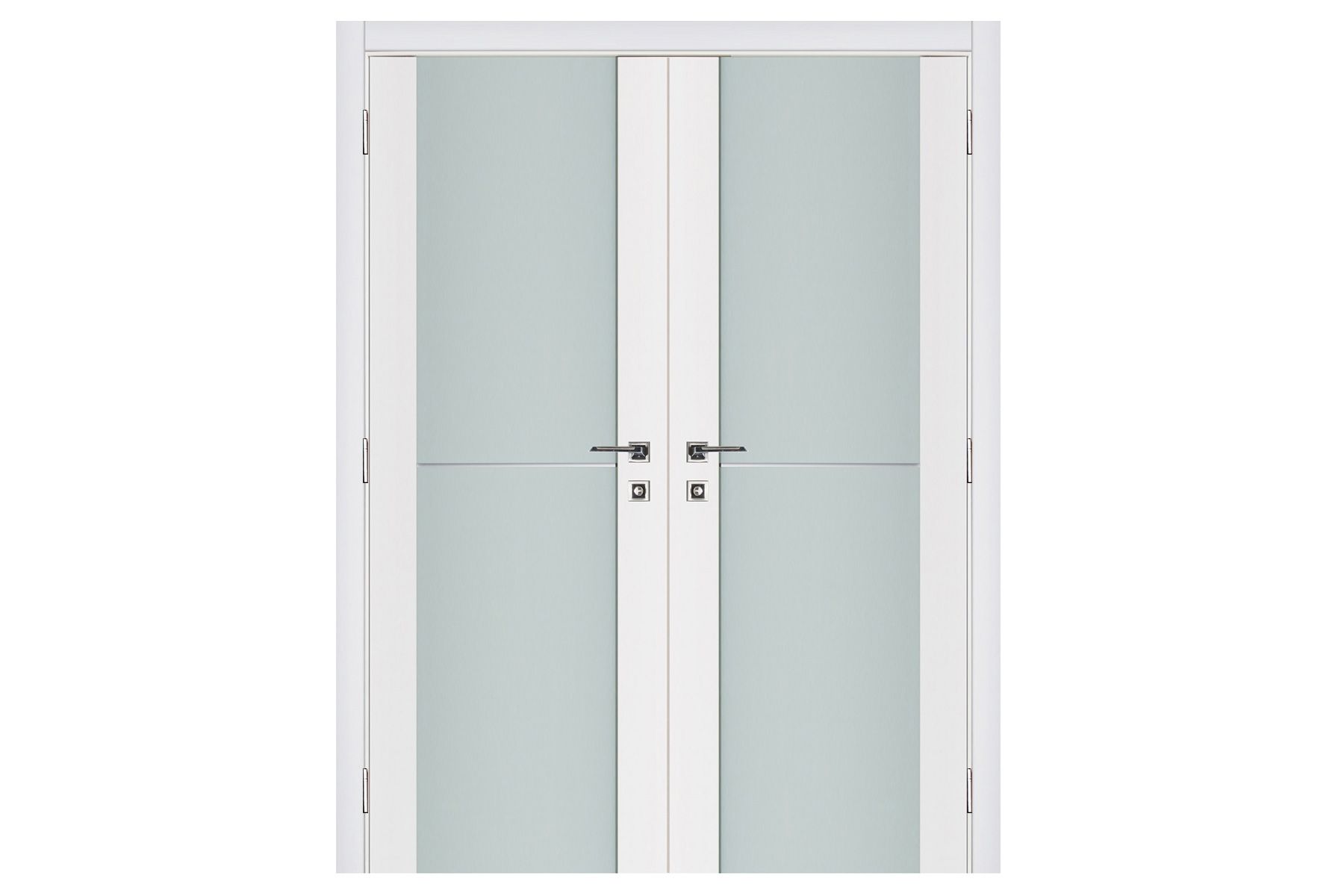 Nova Triplex 002 Soft White Laminated Modern Interior Door