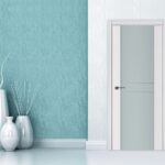 Nova Triplex 003 Soft White Laminated Modern Interior Door