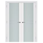 Nova Triplex 003 Soft White Laminated Modern Interior Door