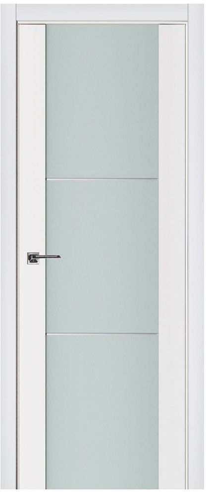 Nova Triplex 004 Soft White Laminated Modern Interior Door