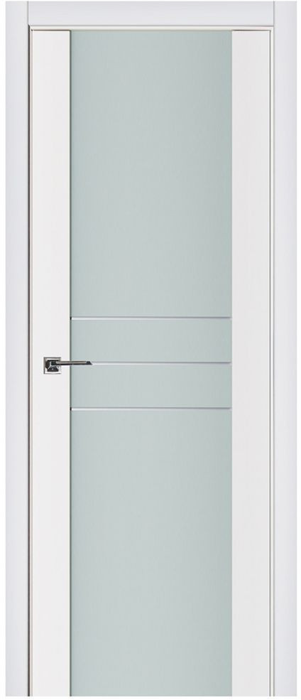 Nova Triplex 006 Soft White Laminated Modern Interior Door